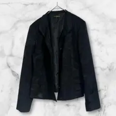 フレリッヒ　ジャケット　スーツ　フォーマル　レディース　ブラック　柄物　上品