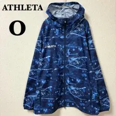 【美品】ATHLETA アスレタ ナイロンジャケット 総柄 大きいサイズ O