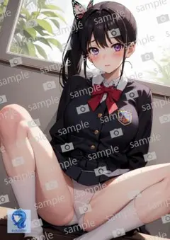 【まとめ買い割引対象】0096　アートポスター　A4サイズ　美女