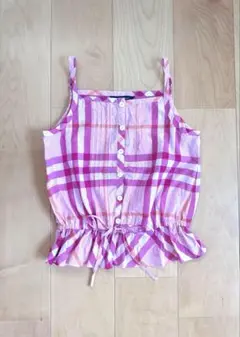 Burberry トップス 150 バーバリー キャミソール リボン