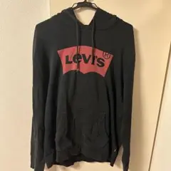 Levi's ブラック フード付きパーカー L