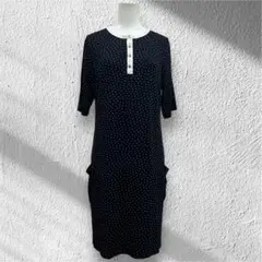 Agnes b.アニエスベー　ワンピース　ドット　ネイビー