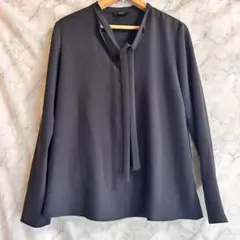 Theory セオリー プルオーバー ボウタイ ブラウス ブラック 2020aw