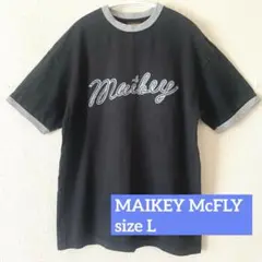 【MAIKEY McFLY】マイキーマクフライ リンガーTシャツ ブラック L