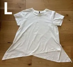 ダンスキン　アシンメトリーTシャツ　トップス　L 白