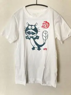 ユニクロ　ウナギイヌ　天才バカボンTシャツ ホワイト