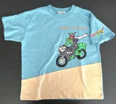 未使用品 仮面ライダー ダブル Tシャツ サックス120 バースデイ ブルー 青