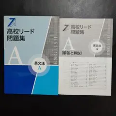 【新品・2025最新版】教育開発出版　高校リード問題集　英文法A