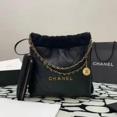 CHANEL ブラック ショルダーバッグ