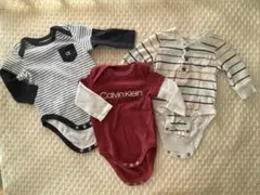Calvin Klein ロンパース 3点セット 0-3ヶ月