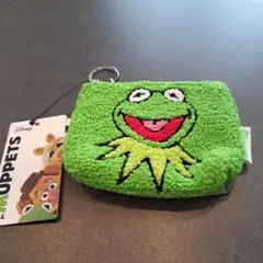 ディズニー THE MUPPETS カーミット ポーチ 緑×黄色 新品未使用品