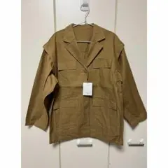 新品　BONLECILL 2Wayミリタリーオーバージャケット／　ベージュ