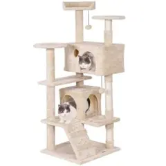 キャットタワー 猫タワー 爪とぎ 据え置き 大型猫 子猫 ネコタワー135cm
