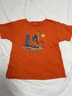 オレンジ色 ドバイ　　Tシャツ 14/16 140から160センチ