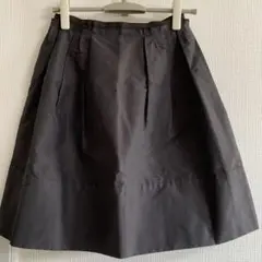 フォクシー FOXEY グログランフレアスカート ブラウン