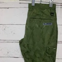 【美品】TIGORA ティゴラ　光沢迷彩柄ミリタリーパンツ