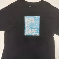 GOD IS DOPE グラフィックTシャツ 黒 スケボー
