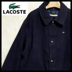 【レア】lacoste ラコステ コート ウール ジャケット ワンポイント 黒