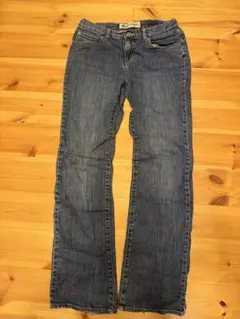 ダークブルー デニム ストレートパンツ　GAP 160