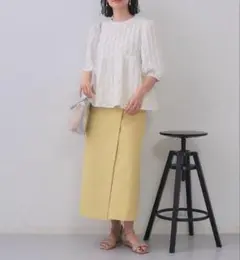 OPAQUE.CLIP オペークドットクリップ ナロースカート洗濯機洗い可