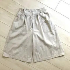 リネン　コットン　キュロット