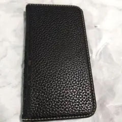 手帳型スマホケース　iPhone11　黒 　オレンジ