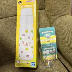 新品★カンロ ピュレグミ 　一番くじ　B賞ウォーターポット E賞グラス ２種