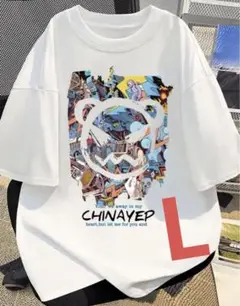 大人気！ 男女兼用ホワイト Tシャツ ビッグサイズ Lインポート