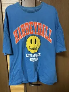 スマイリーフェイス Tシャツ smiley face ブルー