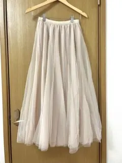 マジェスティックレゴン ボリュームチュールスカート ベージュ