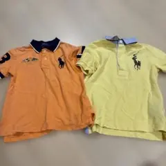 ポロシャツ 2枚セット オレンジと黄色