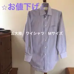 お値下げ⭐︎五大陸 長袖ワイシャツ M ストライプ