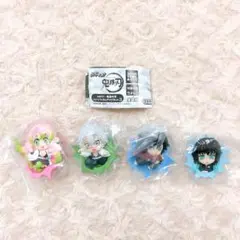 ぶちマス！鬼滅の刃 レリーフフィギュアマグネット3 全4種 フルコンプ