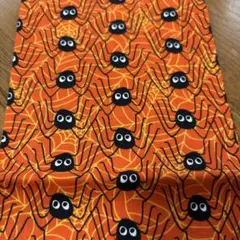 ハロウィンUSAカットクロス　クモ　50✖️35
