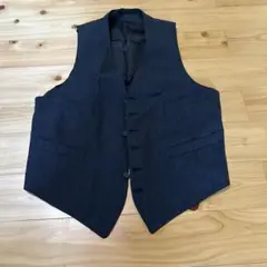ダークブルー ストライプ ベスト
