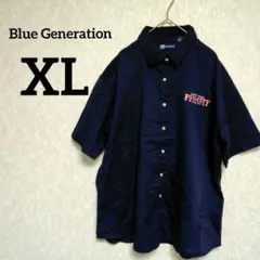 一点物✨Blue Generation【XL】 半袖シャツ ネイビー トップス