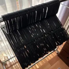 プラスチックハンガー　ブラック　63本