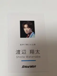 渡辺翔太 デンジャーホリック 名刺カード