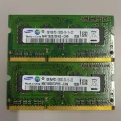 Samsung ノートパソコン用PC3メモリ 2GB×2枚