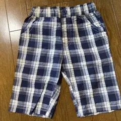 3can4on 半ズボン 100cm ネイビー・ホワイトチェック