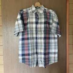 campus チェック柄 半袖シャツ90s US 古着 美品