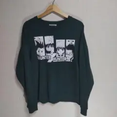 HUNTER X HUNTERスウェットトレーナー ダークグリーン　サイズLL