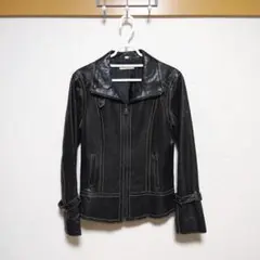 MIA CARNA 羊革 ラムレザージャケット レザーライダース ステッチ