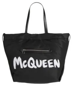 【極美品】アレキサンダーマックイーン デマンタ トートバッグ ラージ ブラック AlexanderMcQUEEN☆関税送料込】デ・マンタ トート すぐお届け