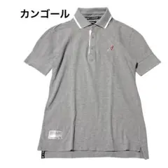 カンゴールKANGOLF グレー 丈長ポロシャツ サイズ38 G205#