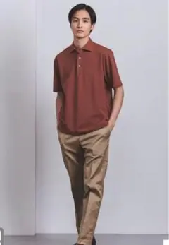 UNITED ARROWS カノコ ガーメントダイ ポロシャツ L