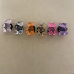 クロックスチャーム　クマ6セット