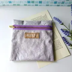 *＊ ハンドメイド ＊* フラット ポーチ / ファスナーポーチ glitter