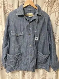 post overalls カバーオール　ヘリンボーン　M