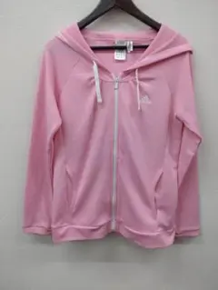 (5) adidas ピンク フルジップ パーカー